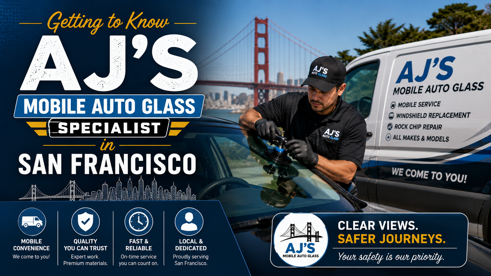 Getting to Know AJ's Mobile Auto Glass Specialist in San Francisco